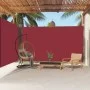 Toldo lateral retráctil rojo 220x600 cm de vidaXL, Sombrillas - Ref: Foro24-318017, Precio: 113,73 €, Descuento: %