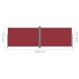 Toldo lateral retráctil rojo 220x600 cm de vidaXL, Sombrillas - Ref: Foro24-318017, Precio: 115,26 €, Descuento: %