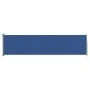 Retractable side garden awning blue 160x600 cm by vidaXL, Umbrellas - Ref: Foro24-317960, Price: 87,00 €, Discount: %