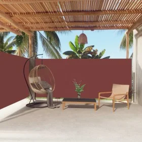 Toldo lateral retráctil marrón 160x600 cm by vidaXL, Umbrellas - Ref: Foro24-317997, Price: 117,44 €, Discount: %