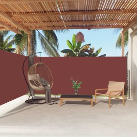 Toldo lateral retráctil marrón 160x600 cm de vidaXL, Sombrillas - Ref: Foro24-317997, Precio: 119,25 €, Descuento: %