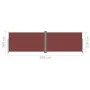 Toldo lateral retráctil marrón 160x600 cm de vidaXL, Sombrillas - Ref: Foro24-317997, Precio: 117,44 €, Descuento: %