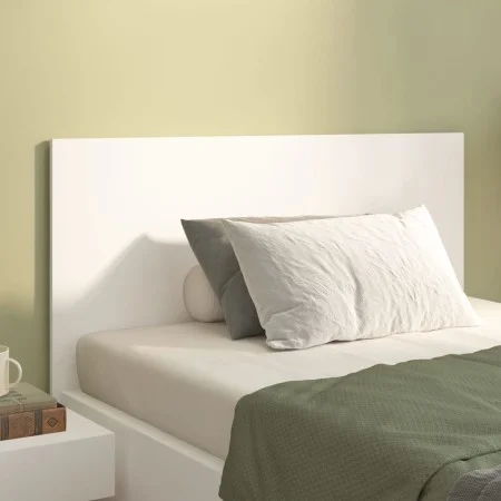 White plywood bed headboard 120x1.5x80 cm by vidaXL, Headboards and footboards - Ref: Foro24-811025, Price: 54,56 €, Discount: %