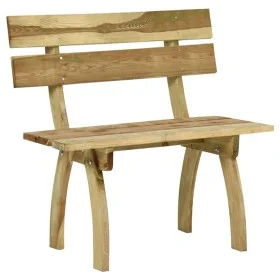Banco de jardín de madera de pino impregnada 110 cm de vidaXL, Bancos de jardín - Ref: Foro24-318400, Precio: 120,89 €, Descu...