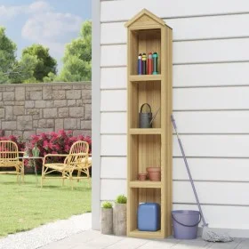 Caseta herramientas jardín 40x33x222 cm madera pino impregnada de vidaXL, Cobertizos - Ref: Foro24-318189, Precio: 99,98 €, D...