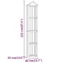 Caseta herramientas jardín 40x33x222 cm madera pino impregnada de vidaXL, Cobertizos - Ref: Foro24-318189, Precio: 101,58 €, ...