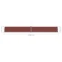 Braune einziehbare Seitenmarkise 140x1200 cm von vidaXL, Sonnenschirme - Ref: Foro24-318063, Preis: 110,69 €, Rabatt: %