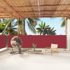 Toldo lateral retráctil rojo 140x1000 cm de vidaXL, Sombrillas - Ref: Foro24-318029, Precio: 99,83 €, Descuento: %