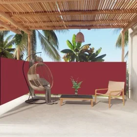 Toldo lateral retráctil rojo 140x600 cm de vidaXL, Sombrillas - Ref: Foro24-317993, Precio: 87,01 €, Descuento: %
