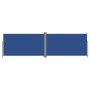 Toldo lateral retráctil azul 160x600 cm de vidaXL, Sombrillas - Ref: Foro24-317998, Precio: 96,16 €, Descuento: %