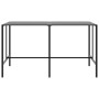 Mesa alta de bar acero recubrimiento polvo negro 200x100x110 cm en Mesas de jardín | Comprar online en Foru.es