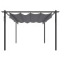 Cenador de jardín con techo retráctil gris antracita 4x3 m de vidaXL, Carpas y cenadores - Ref: Foro24-318538, Precio: 471,51...