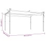 Cenador de jardín con techo retráctil gris antracita 4x3 m de vidaXL, Carpas y cenadores - Ref: Foro24-318538, Precio: 471,51...