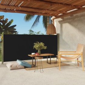 Toldo lateral retráctil de jardín negro 140x300 cm de vidaXL, Sombrillas - Ref: Foro24-317874, Precio: 73,01 €, Descuento: %