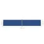 Toldo lateral retráctil azul 220x1200 cm de vidaXL, Sombrillas - Ref: Foro24-318088, Precio: 154,60 €, Descuento: %