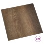 Tarimas de suelo autoadhesivas 20 uds PVC marrón 1,86 m² en Materiales de construcción | Comprar online en Foru.es
