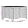 Caja de almacenaje de jardín ratán PP color grafito 60x54x41 cm de vidaXL, Cajas de almacenaje para exteriores - Ref: Foro24-...
