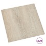 Tarimas de suelo autoadhesivas 20 uds PVC beige 1,86 m² en Materiales de construcción | Comprar online en Foru.es