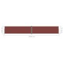 Toldo lateral retráctil marrón 180x1200 cm de vidaXL, Sombrillas - Ref: Foro24-318075, Precio: 124,34 €, Descuento: %