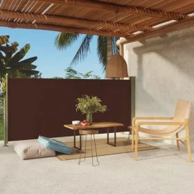 Toldo lateral retráctil de jardín marrón 140x300 cm de vidaXL, Sombrillas - Ref: Foro24-317879, Precio: 85,57 €, Descuento: %