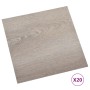 Tarimas de suelo autoadhesivas 20 uds PVC gris taupe 1,86 m² en Materiales de construcción | Comprar online en Foru.es
