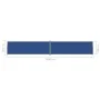 Toldo lateral retráctil azul 200x1200 cm de vidaXL, Sombrillas - Ref: Foro24-318082, Precio: 140,77 €, Descuento: %