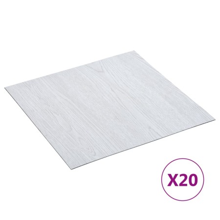 Tarimas de suelo autoadhesivas 20 uds PVC blanco 1,86 m² en Materiales de construcción | Comprar online en Foru.es