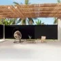 Toldo lateral retráctil negro 220x1200 cm de vidaXL, Sombrillas - Ref: Foro24-318084, Precio: 161,85 €, Descuento: %