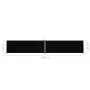 Toldo lateral retráctil negro 220x1200 cm de vidaXL, Sombrillas - Ref: Foro24-318084, Precio: 161,85 €, Descuento: %