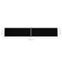 Toldo lateral retráctil negro 220x1200 cm de vidaXL, Sombrillas - Ref: Foro24-318084, Precio: 164,68 €, Descuento: %