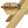 Mesa de picnic con bancos 110x123x73 cm madera pino impregnada de vidaXL, Mesas de jardín - Ref: Foro24-318398, Precio: 200,3...