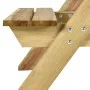 Picnic table with benches 110x123x73 cm impregnated pine wood by vidaXL, Garden tables - Ref: Foro24-318398, Price: 191,80 €,...
