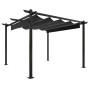 Cenador de jardín con techo retráctil gris antracita 3x3 m de vidaXL, Carpas y cenadores - Ref: Foro24-318535, Precio: 445,40...