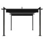 Cenador de jardín con techo retráctil gris antracita 3x3 m de vidaXL, Carpas y cenadores - Ref: Foro24-318535, Precio: 445,40...