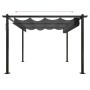 Cenador de jardín con techo retráctil gris antracita 3x3 m de vidaXL, Carpas y cenadores - Ref: Foro24-318535, Precio: 445,40...