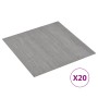 Tarimas de suelo autoadhesivas 20 uds PVC gris a rayas 1,86 m² en Materiales de construcción | Comprar online en Foru.es
