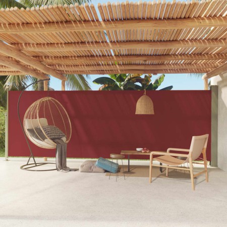 Toldo lateral retráctil de jardín rojo 180x600 cm de vidaXL, Sombrillas - Ref: Foro24-317967, Precio: 104,91 €, Descuento: %