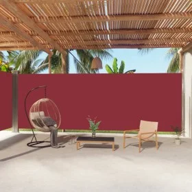 Toldo lateral retráctil rojo 220x1000 cm de vidaXL, Sombrillas - Ref: Foro24-318053, Precio: 128,85 €, Descuento: %