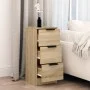 Aparador de madera contrachapada roble Sonoma 30x30x70 cm de vidaXL, Aparadores - Ref: Foro24-811157, Precio: 63,49 €, Descue...