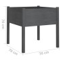 Jardineras 2 uds madera maciza de pino gris 70x70x70 cm de vidaXL, Maceteros y jardineras - Ref: Foro24-810814, Precio: 72,47...