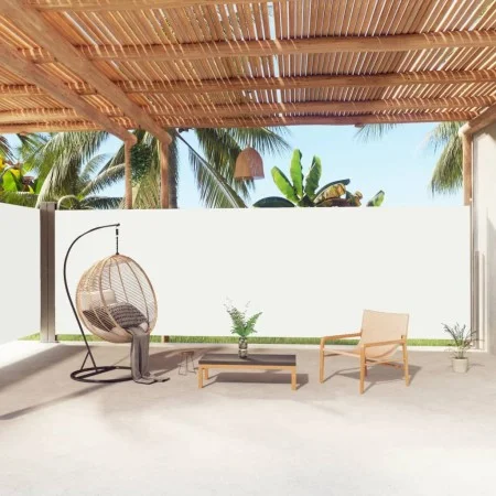 Toldo lateral retráctil crema 200x1000 cm de vidaXL, Sombrillas - Ref: Foro24-318043, Precio: 122,98 €, Descuento: %