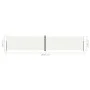 Toldo lateral retráctil crema 200x1000 cm de vidaXL, Sombrillas - Ref: Foro24-318043, Precio: 122,98 €, Descuento: %