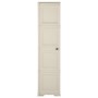 Armario de plástico diseño madera Vanila Ice 40x43x164 cm de vidaXL, Taquillas y armarios de almacenamiento - Ref: Foro24-340...