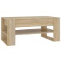 Mesa de centro madera contrachapada roble Sonoma 102x55x45 cm de vidaXL, Mesas de centro - Ref: Foro24-810902, Precio: 69,03 ...