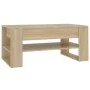 Mesa de centro madera contrachapada roble Sonoma 102x55x45 cm de vidaXL, Mesas de centro - Ref: Foro24-810902, Precio: 66,66 ...