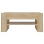 Mesa de centro madera contrachapada roble Sonoma 102x55x45 cm de vidaXL, Mesas de centro - Ref: Foro24-810902, Precio: 69,03 ...