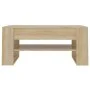 Mesa de centro madera contrachapada roble Sonoma 102x55x45 cm de vidaXL, Mesas de centro - Ref: Foro24-810902, Precio: 66,66 ...