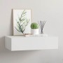Estante con cajón de pared MDF blanco 40x23,5x10 cm en Estanterías | Comprar online en Foru.es