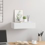 Estante con cajón de pared MDF blanco 40x23,5x10 cm en Estanterías | Comprar online en Foru.es