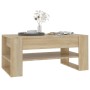 Mesa de centro madera contrachapada roble Sonoma 102x55x45 cm de vidaXL, Mesas de centro - Ref: Foro24-810902, Precio: 69,03 ...